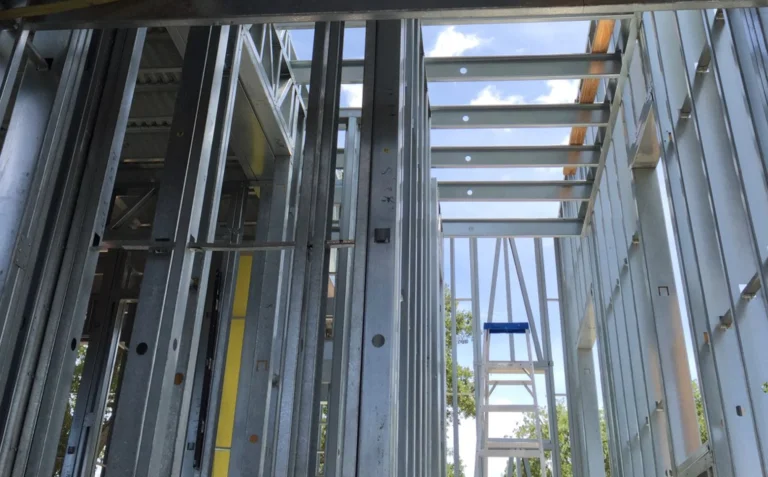 Barndominium steel framing in Illinois