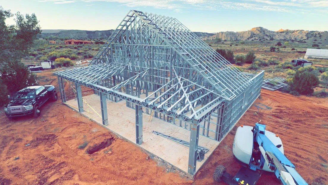 Aerial barndo steel kit in Illinois