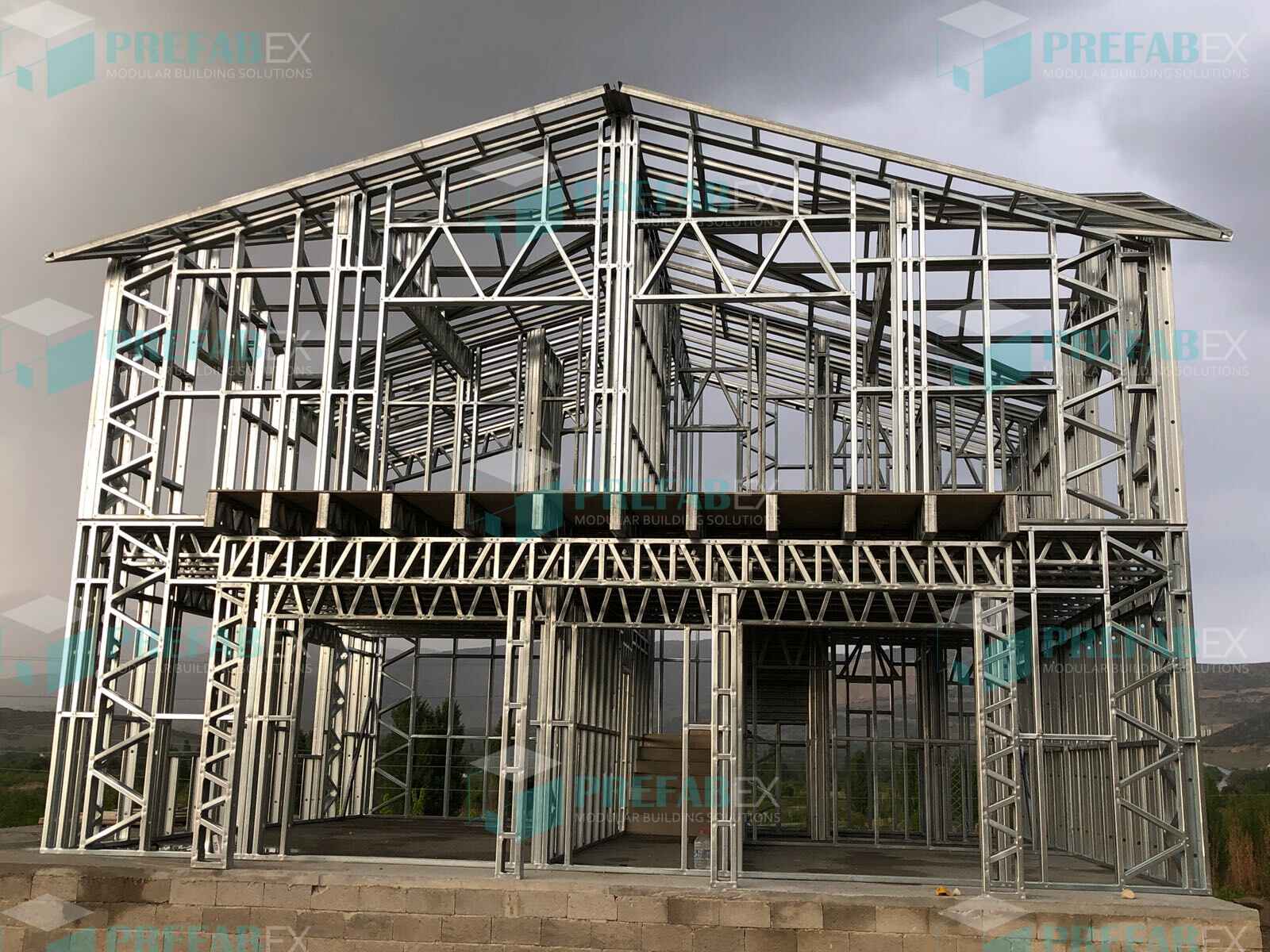 Two-story barndominium kit in Illinois